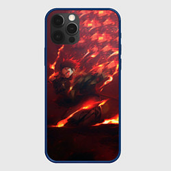 Чехол для iPhone 12 Pro Танджиро Камадо, цвет: 3D-тёмно-синий