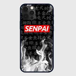 Чехол для iPhone 12 Pro SENPAI, цвет: 3D-черный