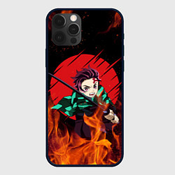 Чехол для iPhone 12 Pro KIMETSU NO YAIBA, цвет: 3D-черный