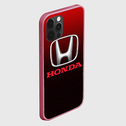 Чехол для iPhone 12 Pro HONDA, цвет: 3D-малиновый — фото 2