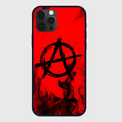 Чехол для iPhone 12 Pro АНАРХИЯ, цвет: 3D-черный