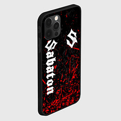 Чехол для iPhone 12 Pro SABATON, цвет: 3D-черный — фото 2
