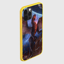 Чехол для iPhone 12 Pro SPACE FIRE DRAGO, цвет: 3D-желтый — фото 2