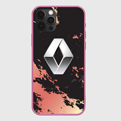 Чехол для iPhone 12 Pro Renault спина, цвет: 3D-малиновый