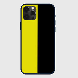 Чехол для iPhone 12 Pro BLACK YELLOW, цвет: 3D-черный