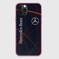 Чехол для iPhone 12 Pro MERCEDES-BENZ, цвет: 3D-малиновый