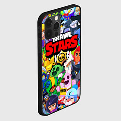 Чехол для iPhone 12 Pro BRAWL STARS ВСЕ БРАВЛЕРЫ, цвет: 3D-черный — фото 2