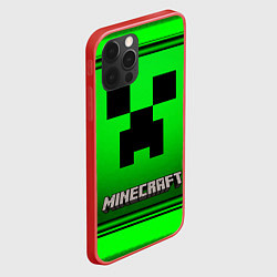 Чехол для iPhone 12 Pro Minecraft, цвет: 3D-красный — фото 2