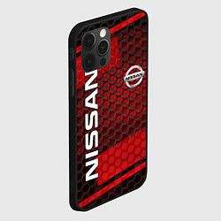 Чехол для iPhone 12 Pro NISSAN, цвет: 3D-черный — фото 2