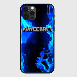 Чехол для iPhone 12 Pro MINECRAFT, цвет: 3D-черный