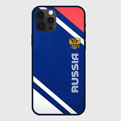 Чехол для iPhone 12 Pro RUSSIA SPORT, цвет: 3D-черный