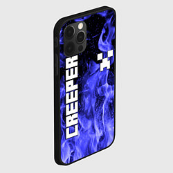 Чехол для iPhone 12 Pro MINECRAFT CREEPER, цвет: 3D-черный — фото 2