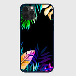 Чехол для iPhone 12 Pro Тропическая Ночь, цвет: 3D-черный