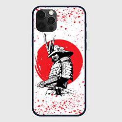 Чехол для iPhone 12 Pro Самурай в каплях крови Z, цвет: 3D-черный