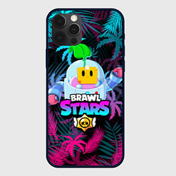 Чехол для iPhone 12 Pro BRAWL STARS SPROUT СПРАУТ, цвет: 3D-черный