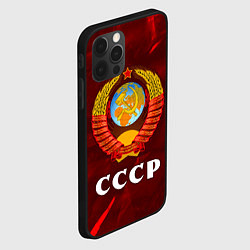 Чехол для iPhone 12 Pro СССР USSR, цвет: 3D-черный — фото 2