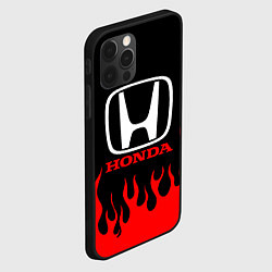 Чехол для iPhone 12 Pro HONDA, цвет: 3D-черный — фото 2