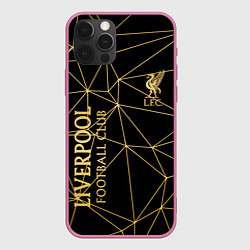 Чехол для iPhone 12 Pro LIVERPOOL, цвет: 3D-малиновый