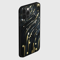 Чехол для iPhone 12 Pro Абстракция искры полосы боке, цвет: 3D-черный — фото 2