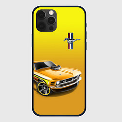 Чехол для iPhone 12 Pro Ford mustang - motorsport, цвет: 3D-черный