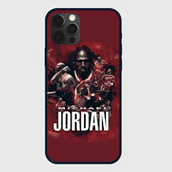 Чехол для iPhone 12 Pro MICHAEL JORDAN, цвет: 3D-черный