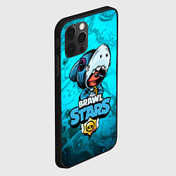 Чехол для iPhone 12 Pro BRAWL STARS LEON SHARK, цвет: 3D-черный — фото 2