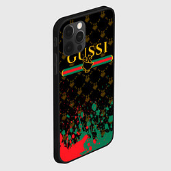 Чехол для iPhone 12 Pro GUSSI ГУСИ, цвет: 3D-черный — фото 2
