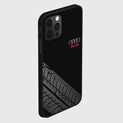 Чехол для iPhone 12 Pro AUDI, цвет: 3D-черный — фото 2