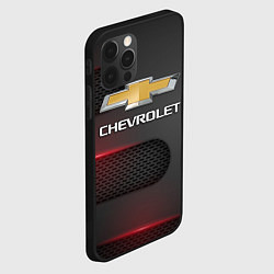 Чехол для iPhone 12 Pro CHEVROLET, цвет: 3D-черный — фото 2