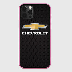 Чехол для iPhone 12 Pro CHEVROLET, цвет: 3D-малиновый