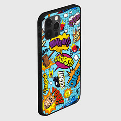 Чехол для iPhone 12 Pro Pop art comics, цвет: 3D-черный — фото 2