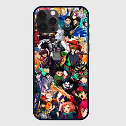 Чехол для iPhone 12 Pro Аниме персонажи, цвет: 3D-черный