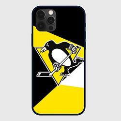 Чехол для iPhone 12 Pro Pittsburgh Penguins Exclusive, цвет: 3D-черный