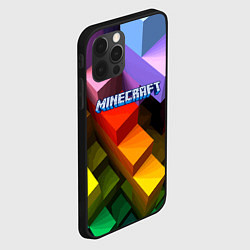 Чехол для iPhone 12 Pro Minecraft - pattern, цвет: 3D-черный — фото 2