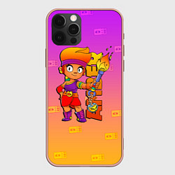 Чехол для iPhone 12 Pro Brawl Stars Amber, цвет: 3D-светло-розовый
