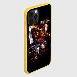 Чехол для iPhone 12 Pro Атака на титанов, цвет: 3D-желтый — фото 2