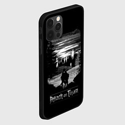 Чехол для iPhone 12 Pro Атака на титанов, цвет: 3D-черный — фото 2
