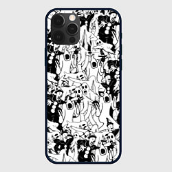 Чехол для iPhone 12 Pro GHOSTEMANE, цвет: 3D-черный