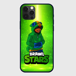 Чехол для iPhone 12 Pro Brawl Stars Leon, цвет: 3D-черный