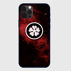 Чехол для iPhone 12 Pro Черный клевер, цвет: 3D-черный