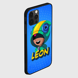 Чехол для iPhone 12 Pro BRAWL STARS LEON, цвет: 3D-черный — фото 2