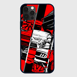 Чехол для iPhone 12 Pro Автомобили, цвет: 3D-черный