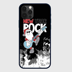 Чехол для iPhone 12 Pro New year rock, цвет: 3D-черный