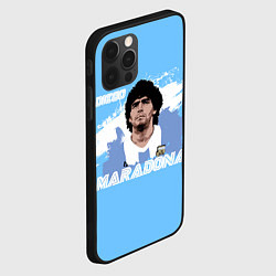 Чехол для iPhone 12 Pro Диего Марадона, цвет: 3D-черный — фото 2