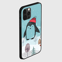 Чехол для iPhone 12 Pro Милый пингвин, цвет: 3D-черный — фото 2