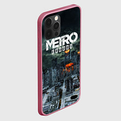 Чехол для iPhone 12 Pro Metro Exodus, цвет: 3D-малиновый — фото 2