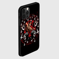Чехол для iPhone 12 Pro Satanic Cat, цвет: 3D-черный — фото 2