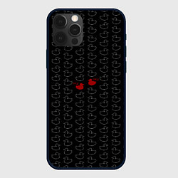 Чехол для iPhone 12 Pro Уточки паттерн текстура 18, цвет: 3D-черный