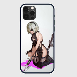 Чехол для iPhone 12 Pro NIER AUTOMATA 2B, цвет: 3D-черный