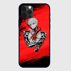 Чехол для iPhone 12 Pro Генос One Punch Man, цвет: 3D-черный